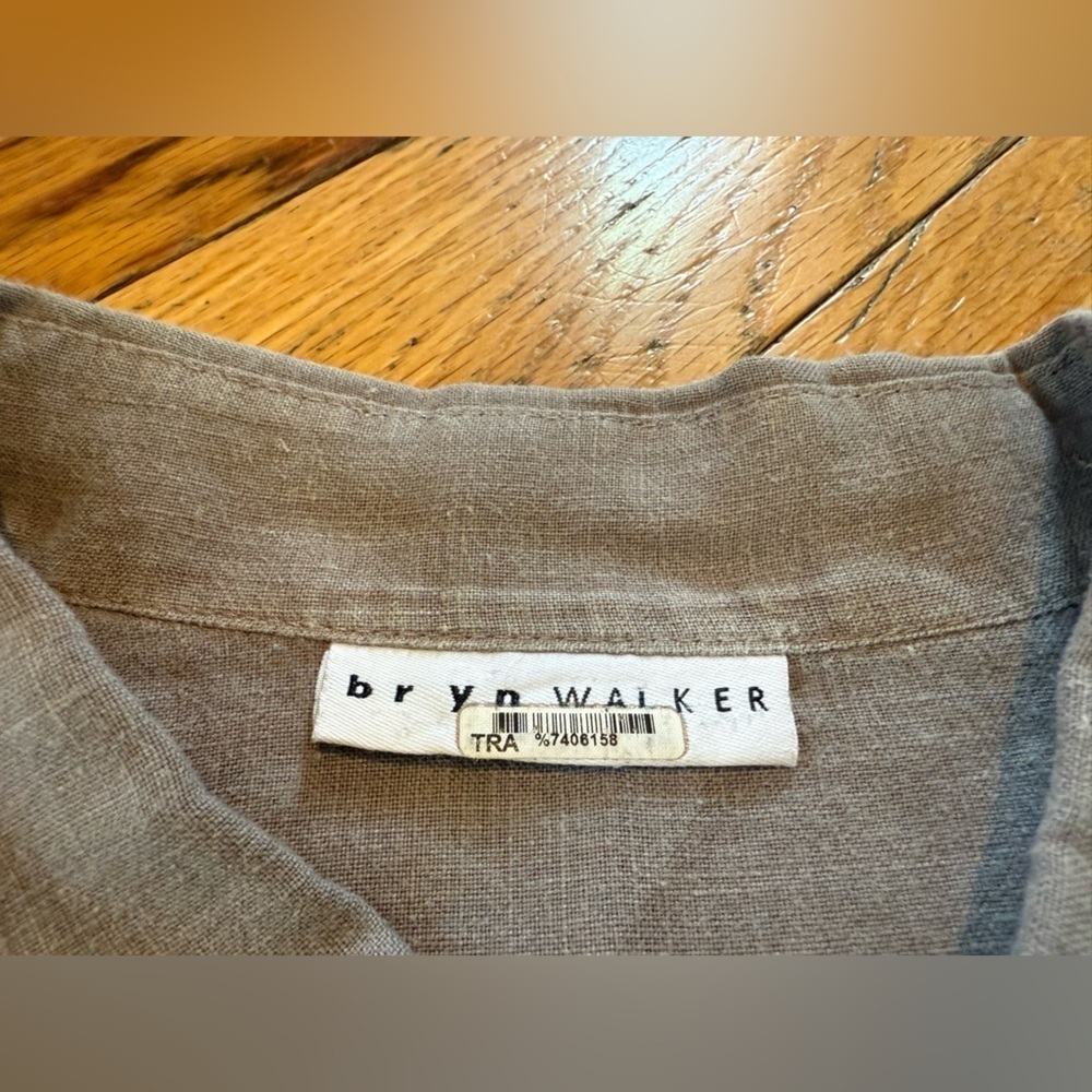 Bryn Walker Tunic Top Shirt Blouse Womens Size XL Oversize Boxy Lagenlook Linen - Picture 5 of 12